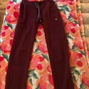 FIGS Maroon Yola Scrub Pants